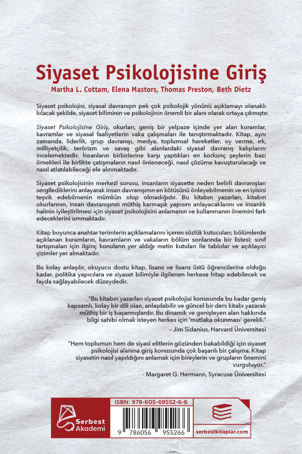 Siyaset Psikolojisine Giriş Siyaset Psikolojisine Giriş